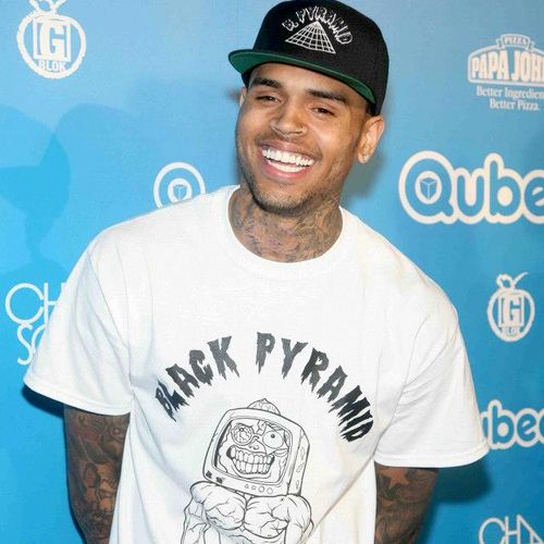 Chris Brown hosts a private blue carpet event to l