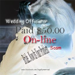 Ban $50.00 On-line Wedding Officiators?