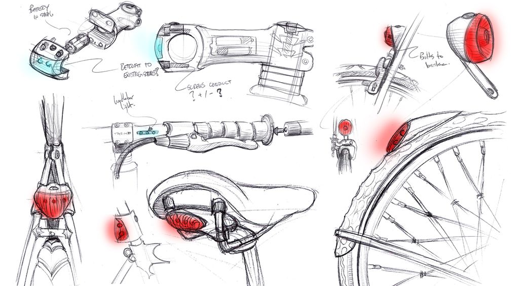 integrated bicycle lighting