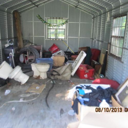 Debris in garage