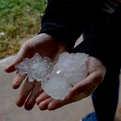 Hail Stones are a large problem in the midwest cau