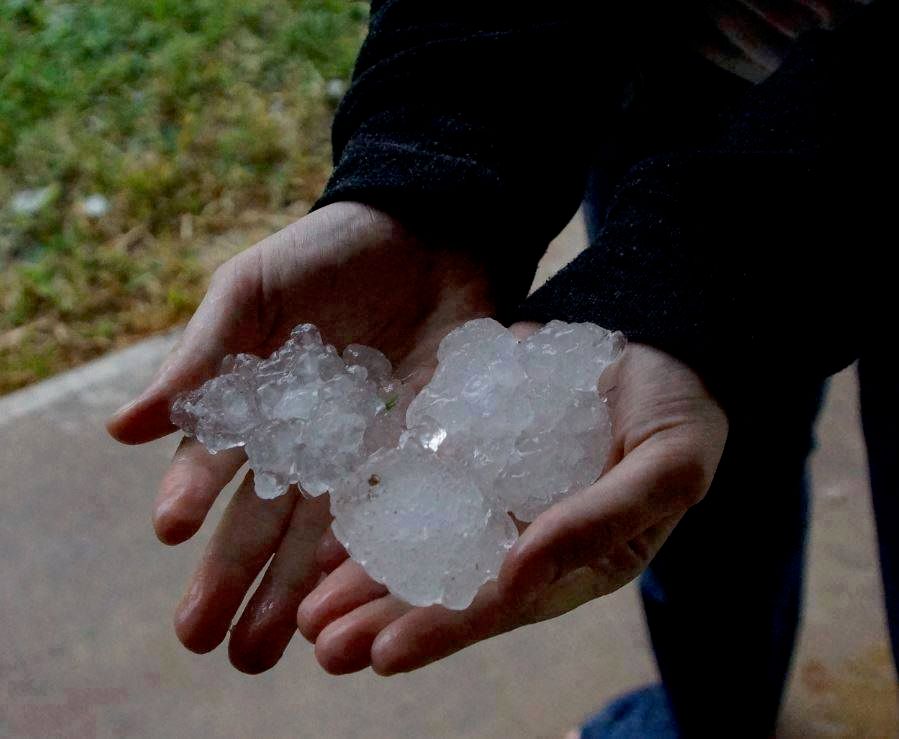 Hail Stones are a large problem in the midwest cau