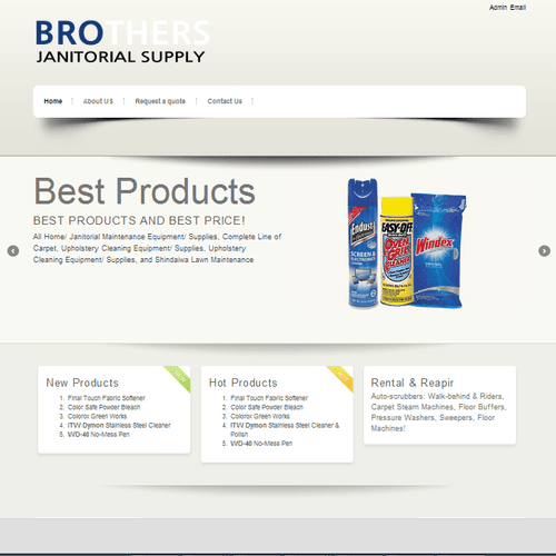 Website - Brother Janitorial Supply