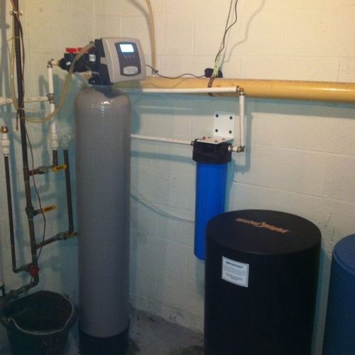 Water Softener installed on Thanksgiving day in Cl
