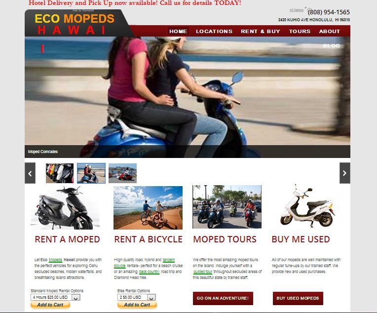 Eco Moped's Hawaii Web Page