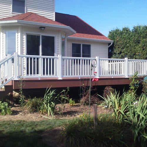 Composite deck and railings