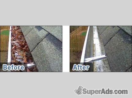 Gutters & Downspouts are cleaned thoroughly then r