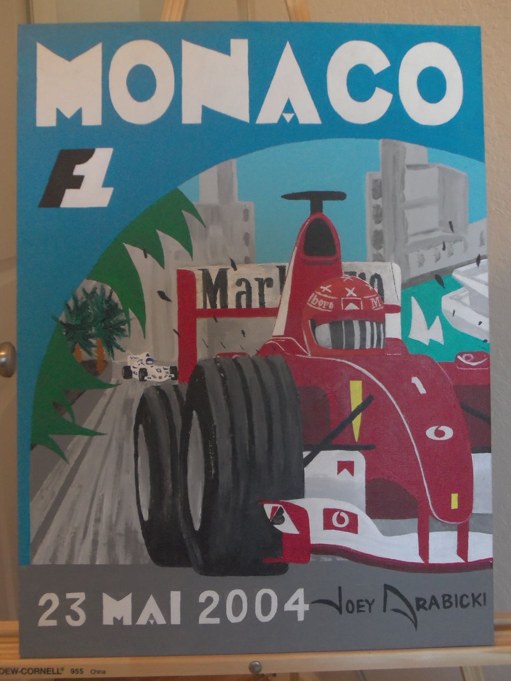 My impressionism rendition of a Formula 1 race pos