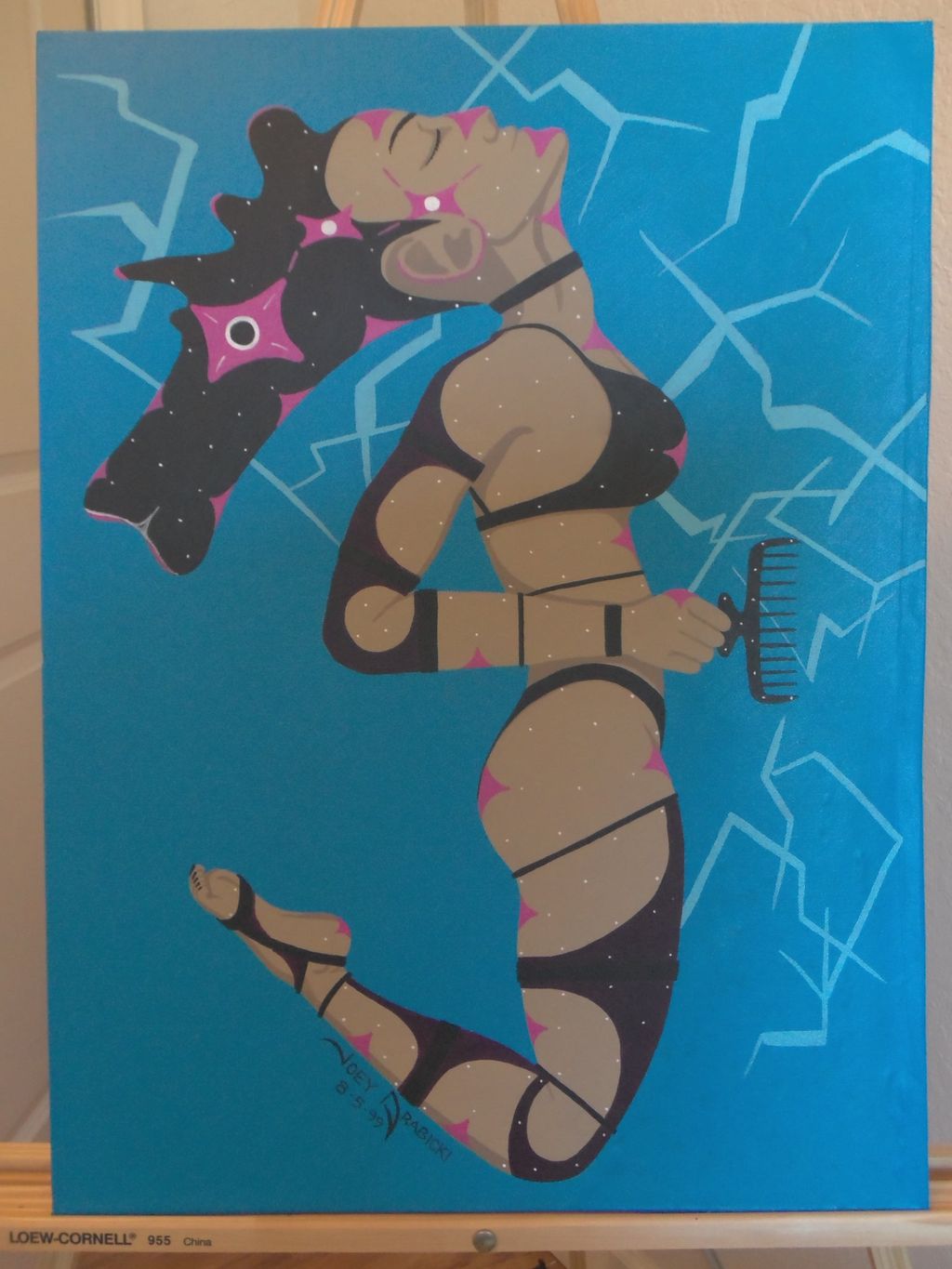 Seahorse Girl. She is a fantasy girl I painted fro