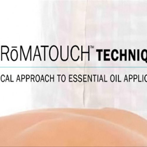 I am CERTIFIED in the AromaTOUCH Technique Massage