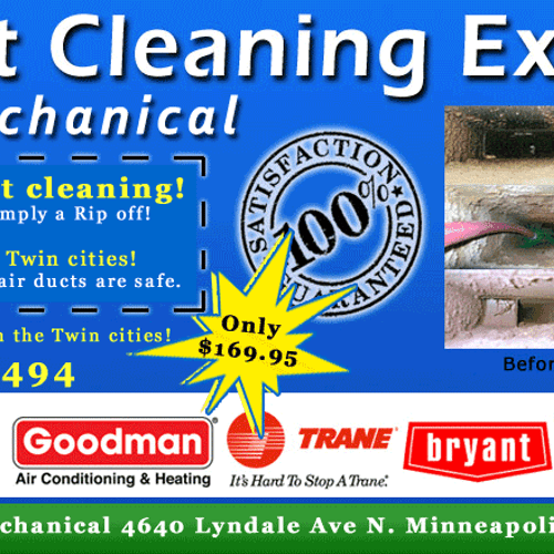 Full house air duct cleaning Minneapolis for one l