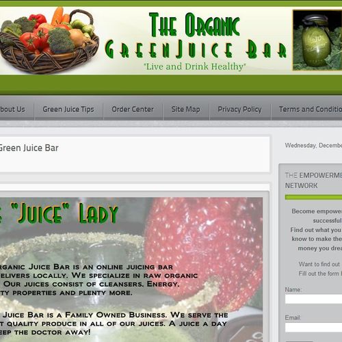 Organic Green Juice Bar
Atlanta, GA
http://organic