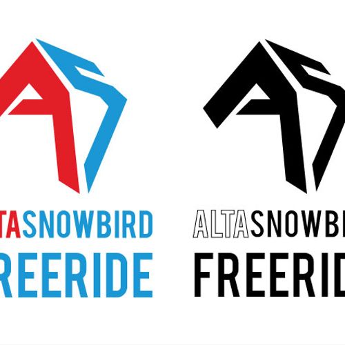 Logo design for Alta/Snowbird Freeride Team, Utah.