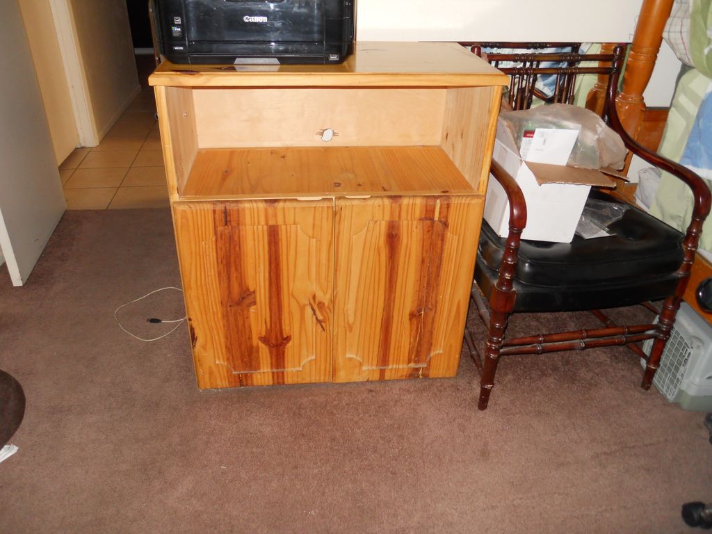 55gal fish tank stand I built.