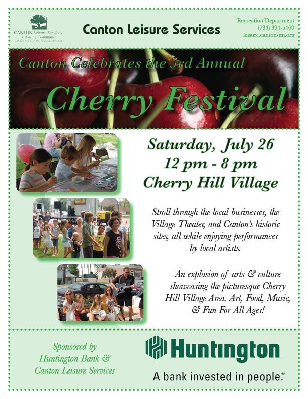 Canton Cherry Festival Flyer