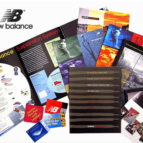 Sales and marketing material for New Balance