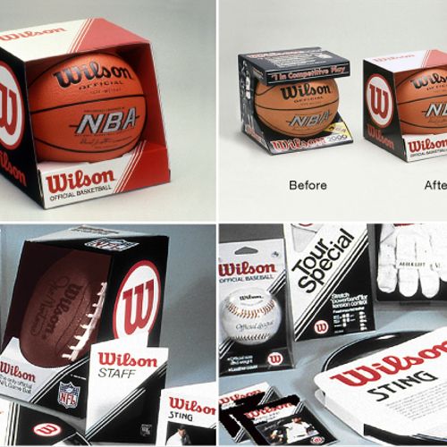 New branded packaging for Wilson Sporting Goods