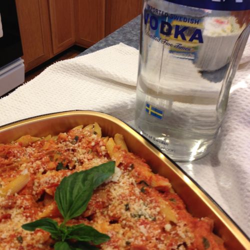 Pasta alla Vodka... A client purchased thank you m