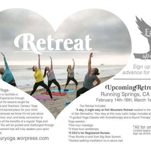 Yoga Retreat Print Flyer by Annie Ruygt Design and