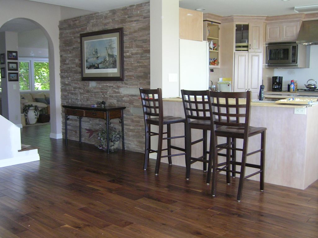 Stained walnut was the only gorgeous option for th