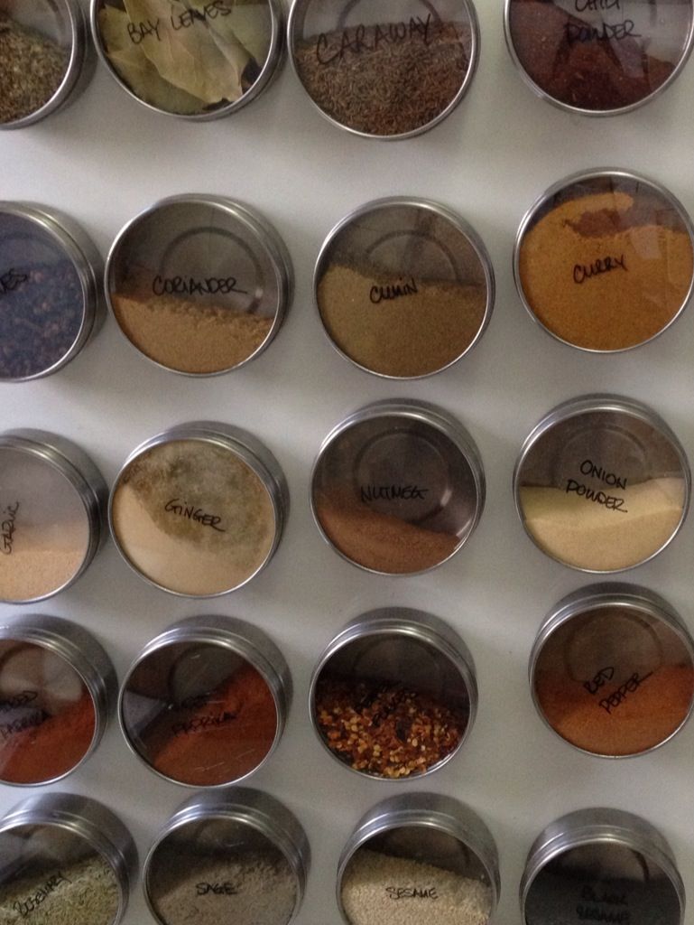 Magnetic Spice Rack
(Kitchen/Pantry Assessment)