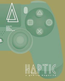 The cover of Haptic, a gaming magazine influenced 