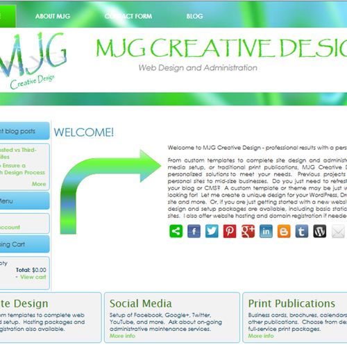 MJG Creative Design's own website.