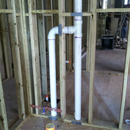 This is a photo of some of the plumbing we install