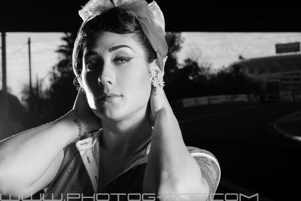 Model and MUA Kelly Duncklee, impromptu shoot unde