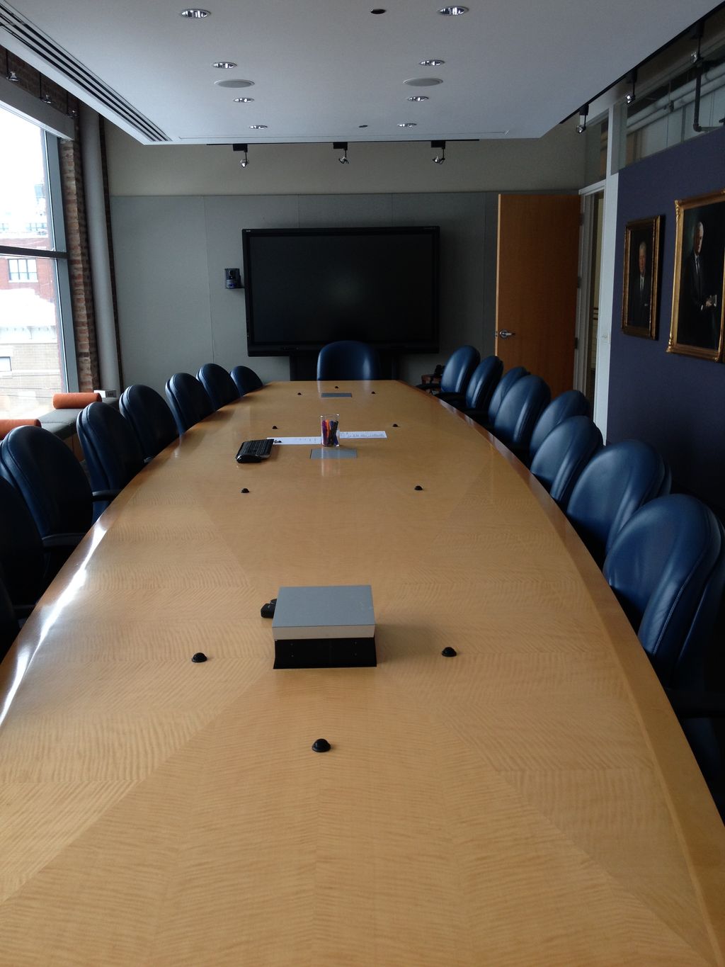 Board room for McHugh Construction.  10 table micr