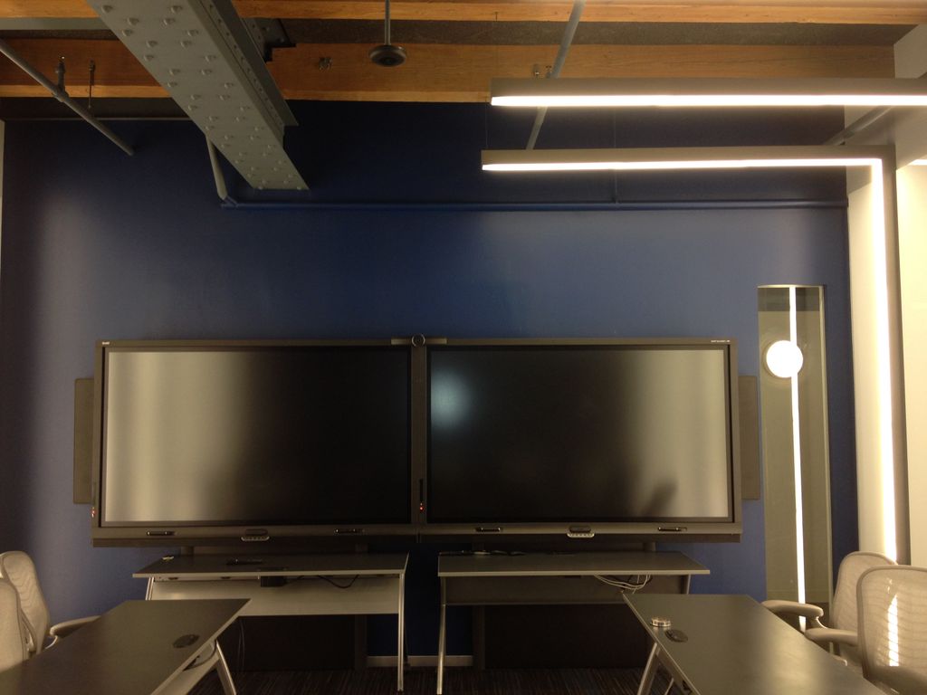 Training room for McHugh Construction.  (2) 84 inc