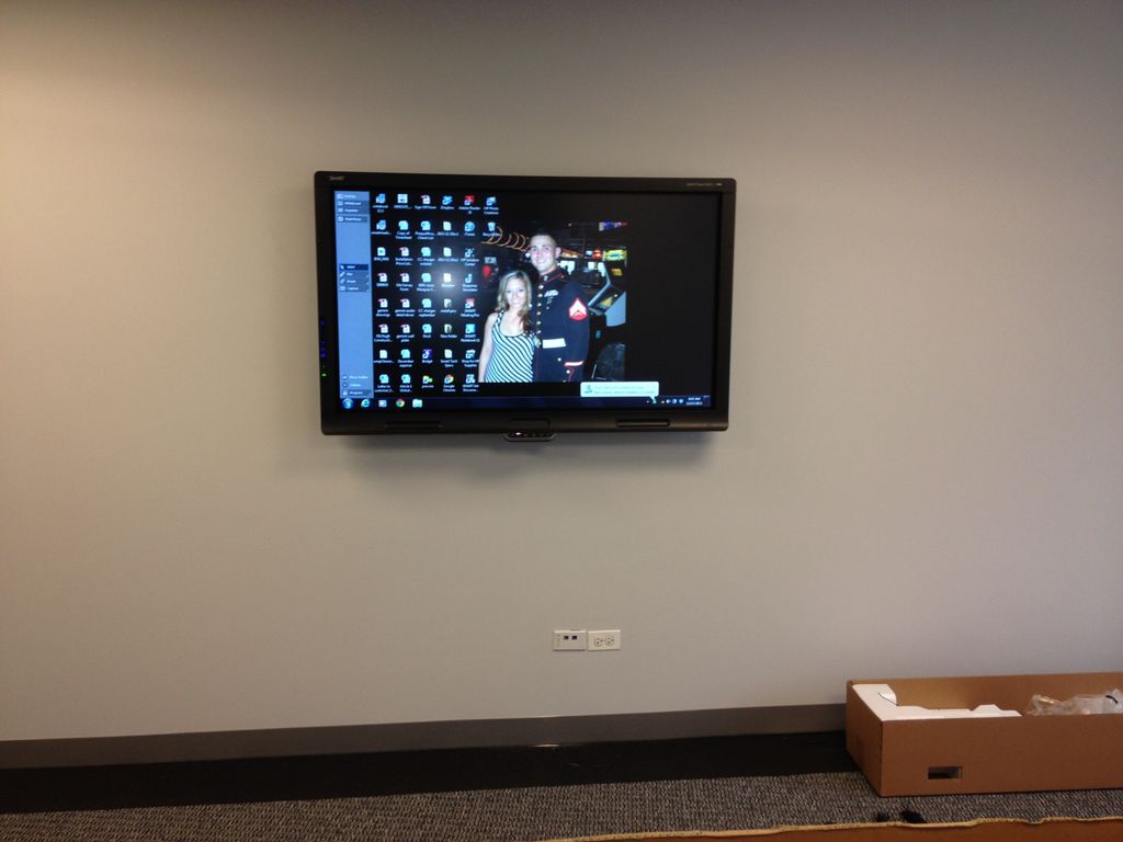 Global Recruiting Network.  55 inch monitor