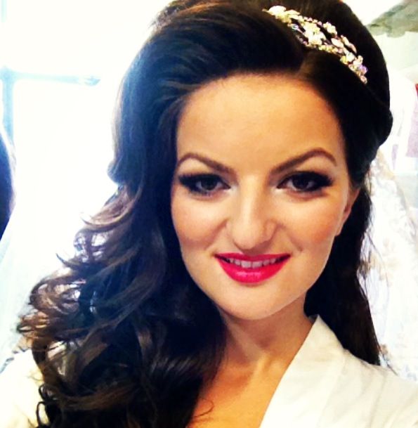 Bridal makeup.