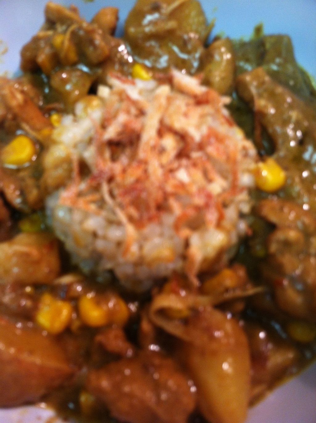 Chicken Thai Curry served with Jasmine Rice, Cream