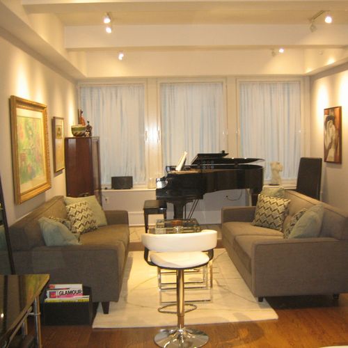 Living Room Interior of a clean, well-lighted spac