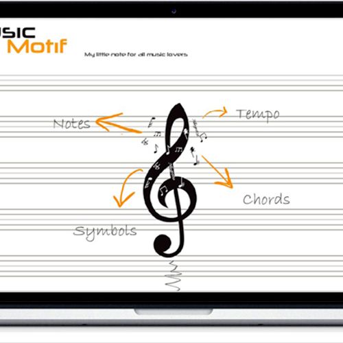 A website teachs users how to read music sheet.
