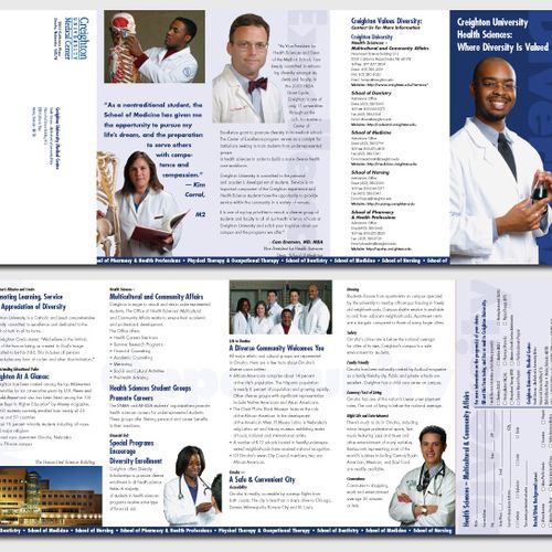 Five-Panel, Roll Fold Brochure with Perforated Rep