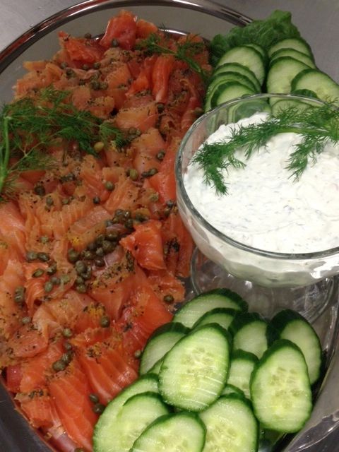 Catered event - Citrus Vodka Cured Salmon
