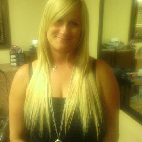 Color & Highlights with keratin tip hair extension