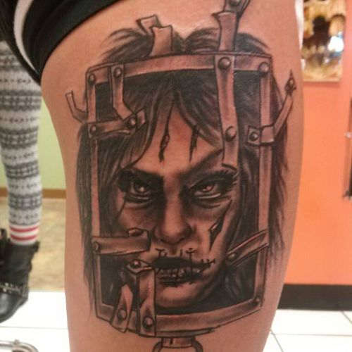 13 Ghosts style tattoo done by Josh