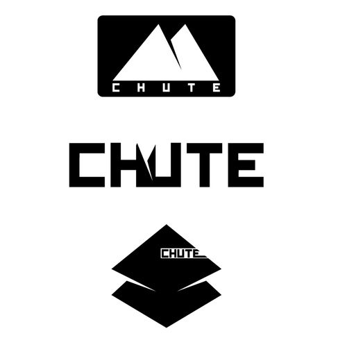 Logo for ski pole company Chute