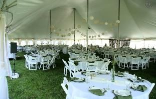 Toledo Ohio wedding party tent rentals, table, cha