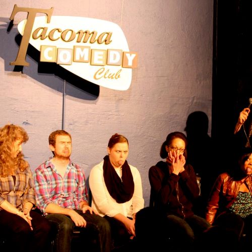 Funny faces w/ Jim Kellner at comedy hypnosis show