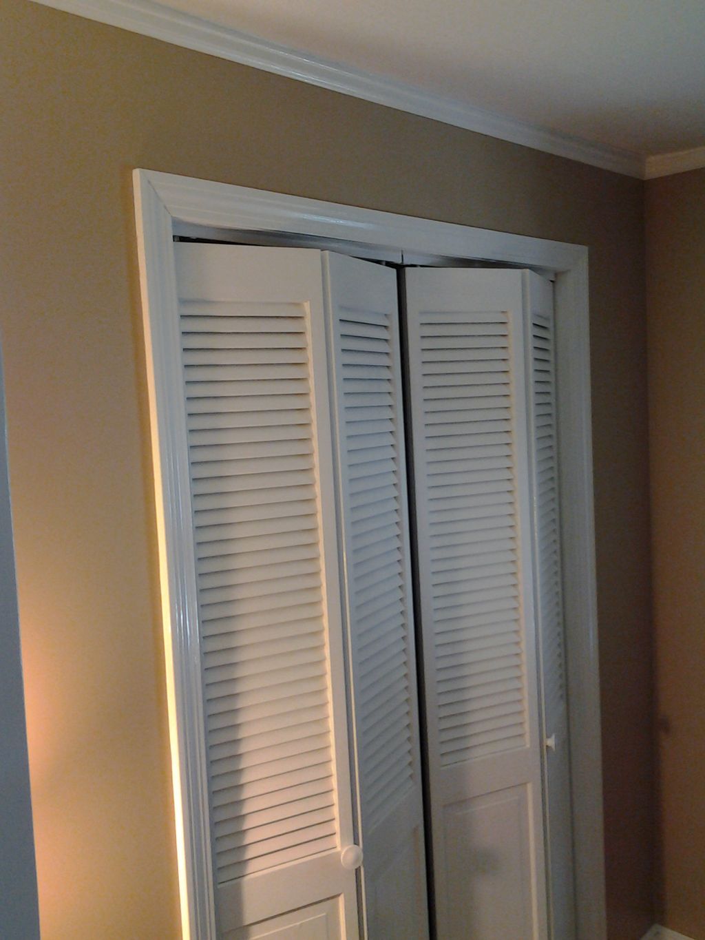 Office with bi-fold doors.