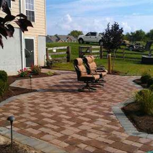 Paver Patio and Landscaping