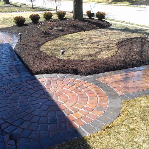 Paver Walkways and Landscaping