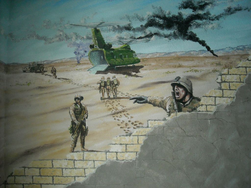 army bunker scene