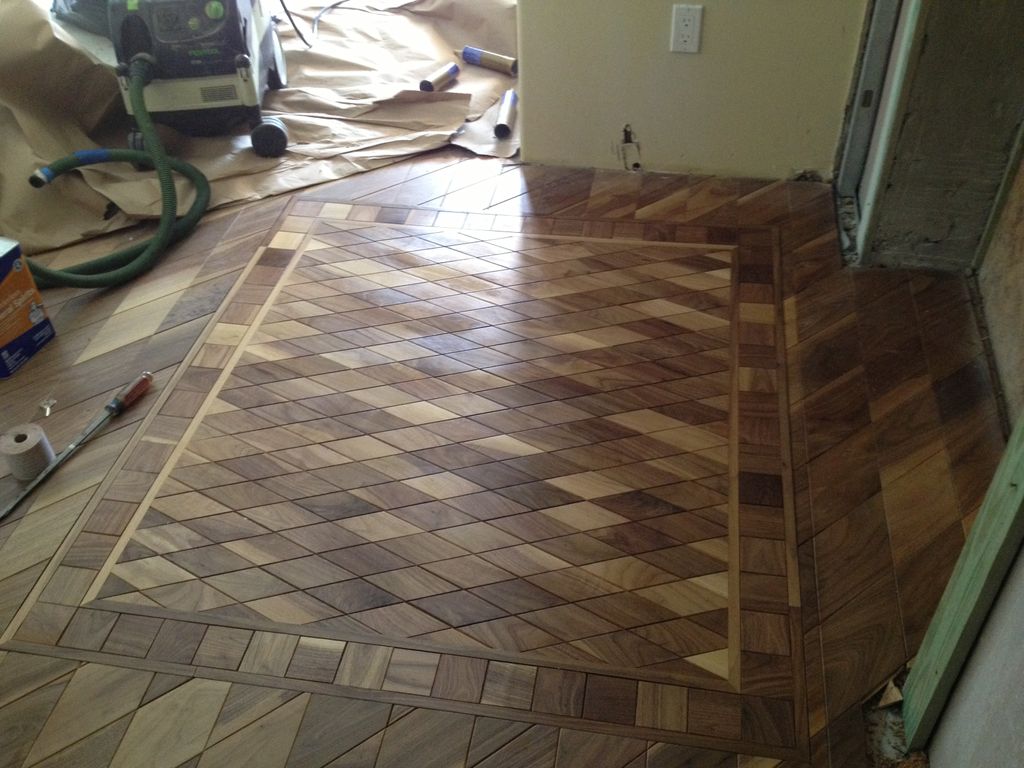 Custom inlay made and install by Wellington Wood F