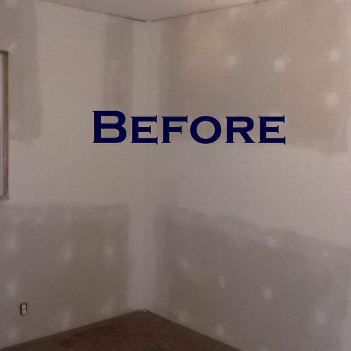 BEFORE PIC - This room was taken down to the studs