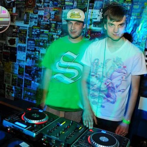 DJ Desu & DJ Partial performing at a nightclub in 